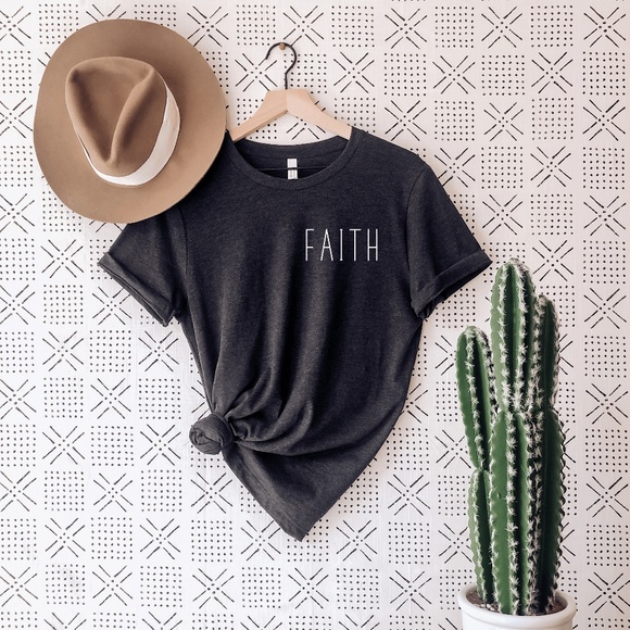Bella Canvas Tops - faith Tshirt